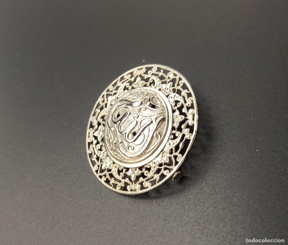 Antig&uuml;edades: Broche Grabado &Aacute;rabe en plata - Foto 1