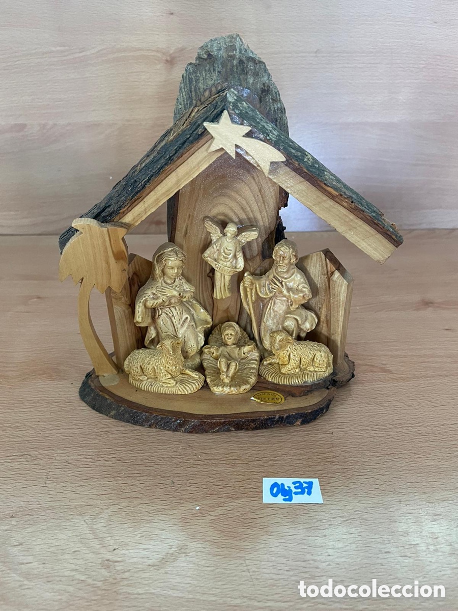 Antig&uuml;edades: Conjunto de Natividad madera - Foto 1