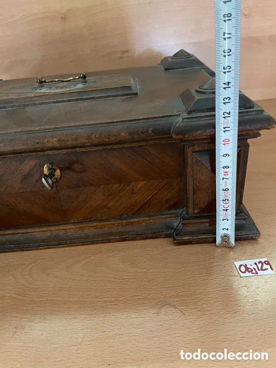 Antig&uuml;edades: Caja de joyero madera antigua - Foto 2