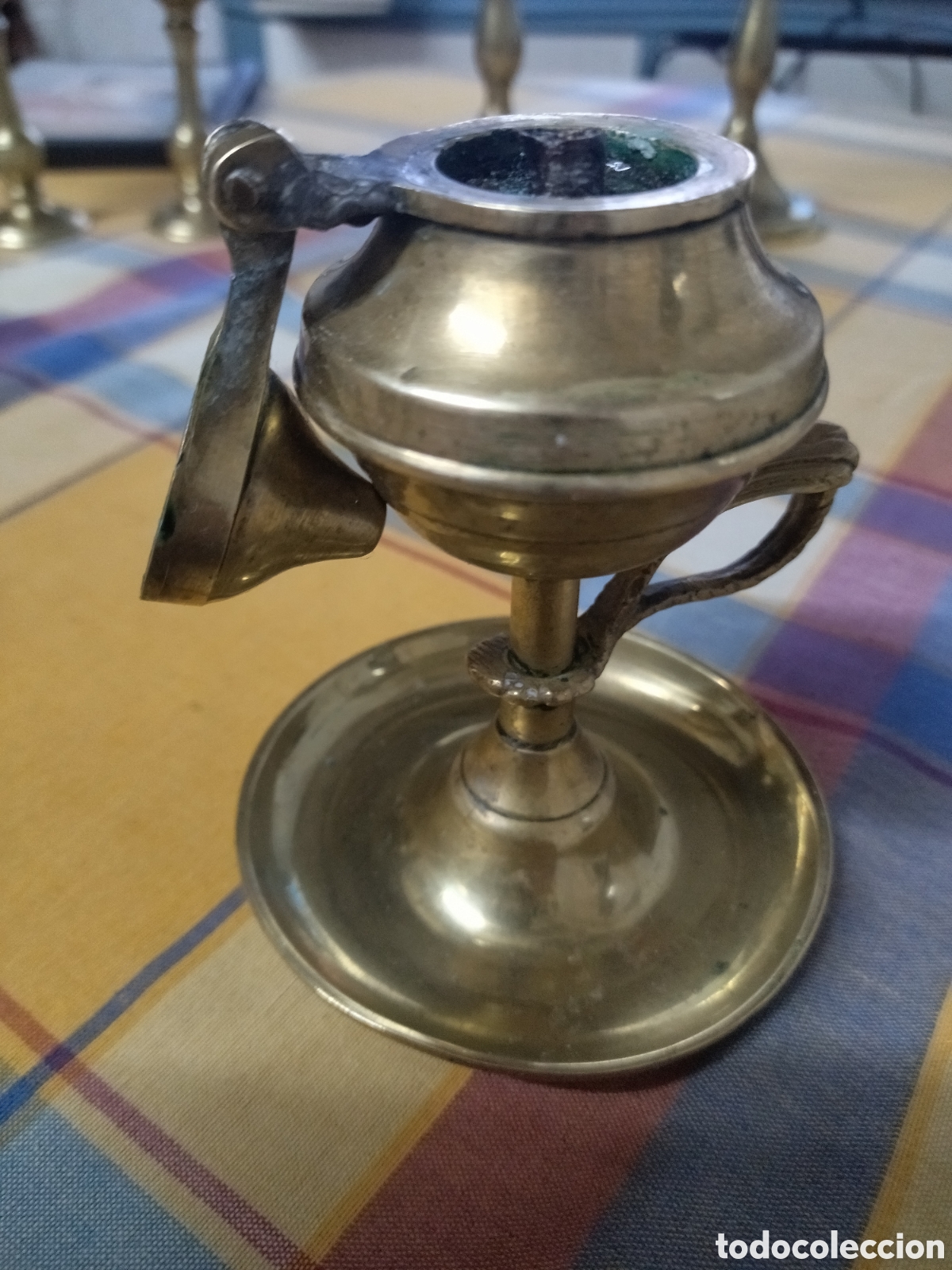 Antig&uuml;edades: Candil de bronce antiguo - Foto 2