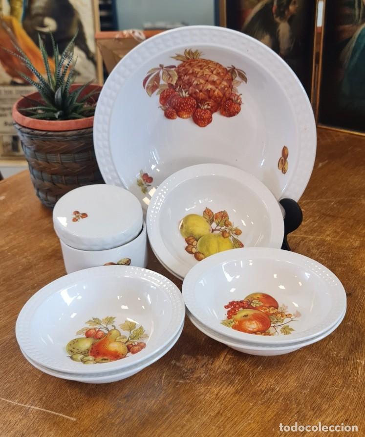 Antig&uuml;edades: Juego postre 6 servicios PONTESA - Foto 1
