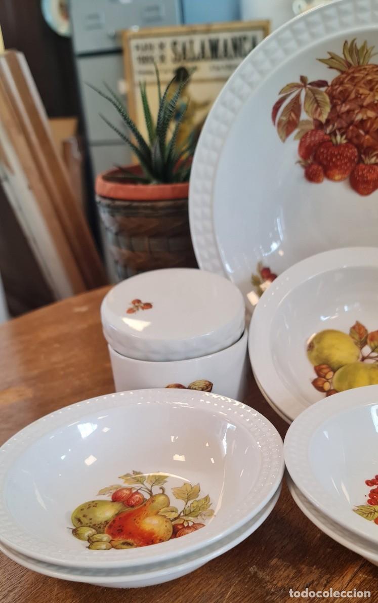 Antig&uuml;edades: Juego postre 6 servicios PONTESA - Foto 2