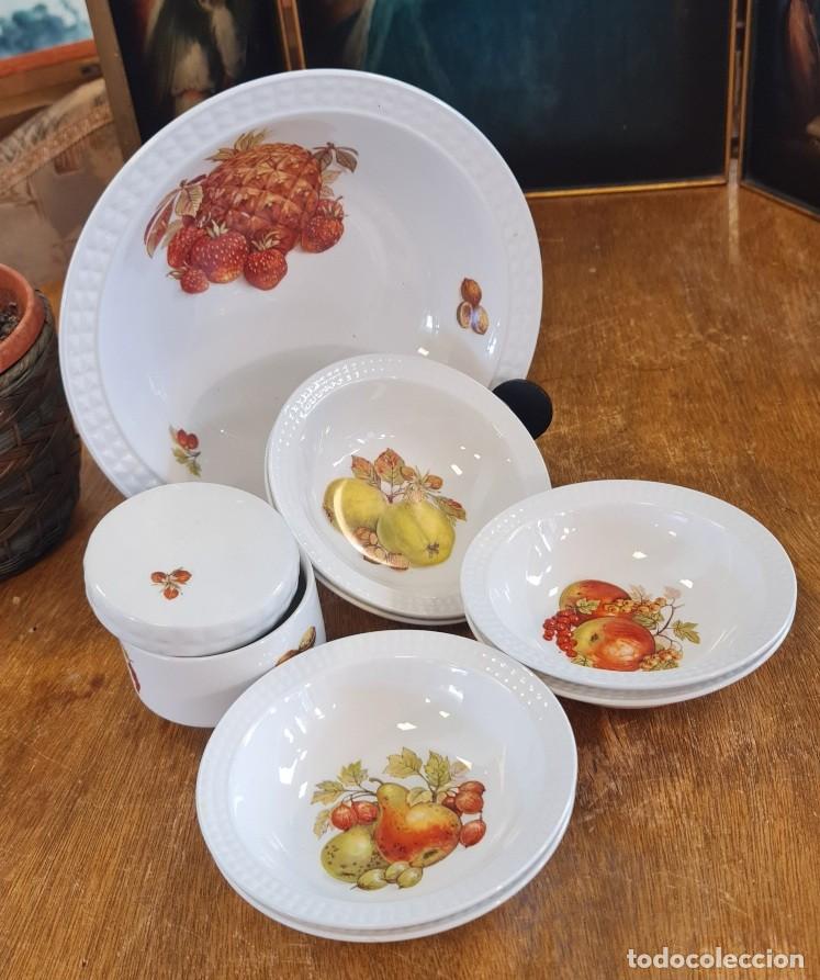 Antig&uuml;edades: Juego postre 6 servicios PONTESA - Foto 6