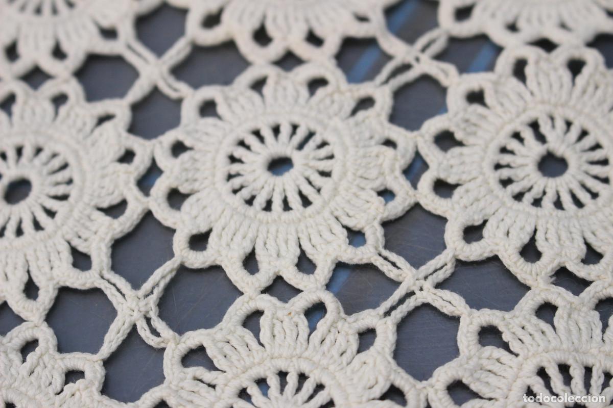 Antig&uuml;edades: Tapete, pa&ntilde;o de ganchillo, crochet. - Foto 2