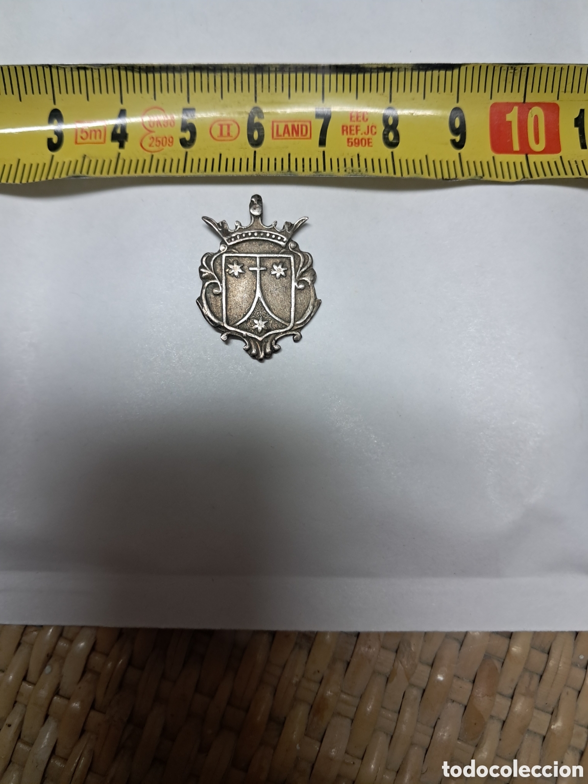 Antig&uuml;edades: Medalla insignia emblema pin Carmelo orden carmelitas coser