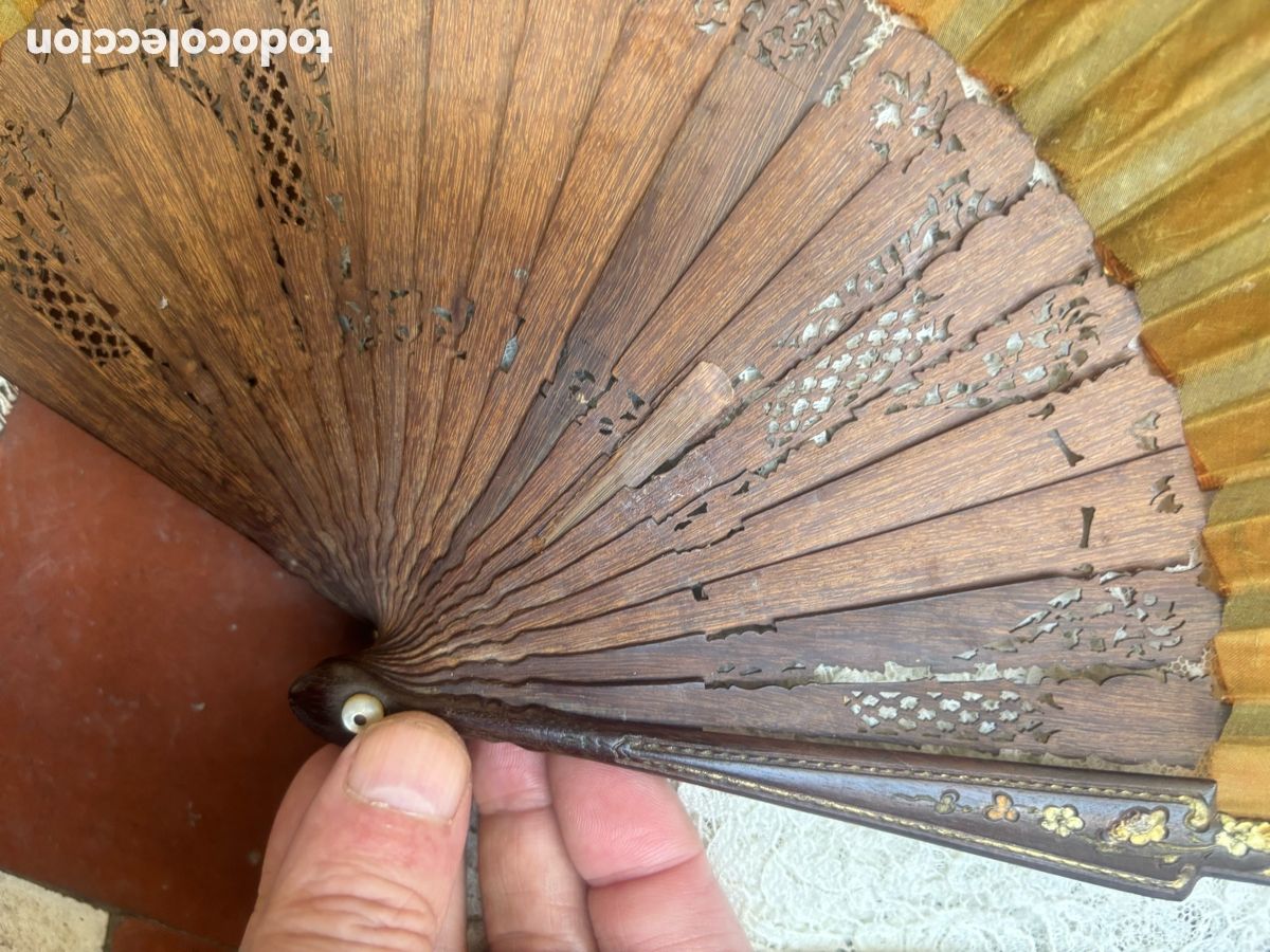 Antig&uuml;edades: BELL&Iacute;SIMO ABANICO ANTIGUO - Foto 11