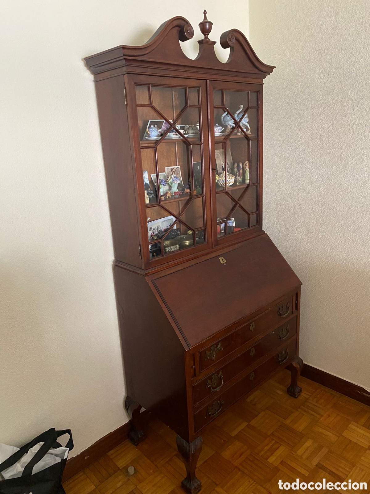 Antig&uuml;edades: Mueble vitrina escritorio - Foto 1