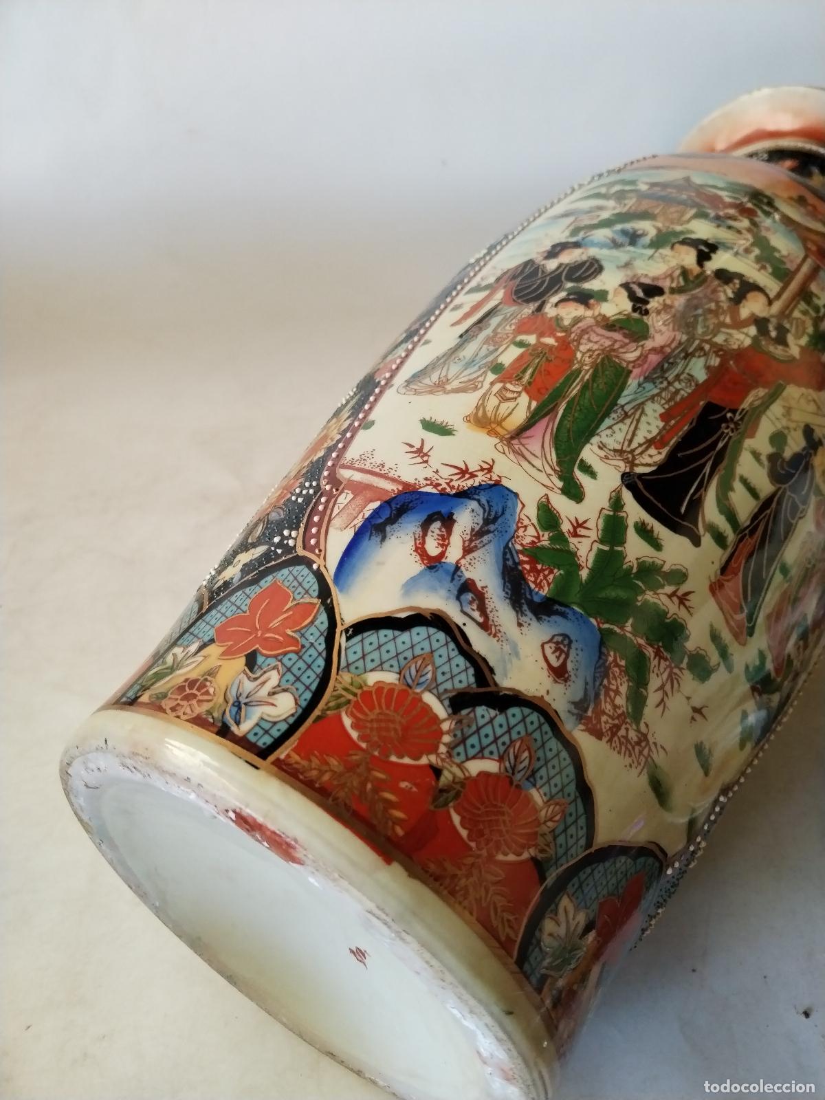 Antig&uuml;edades: jarron chino de ceramica - Foto 2