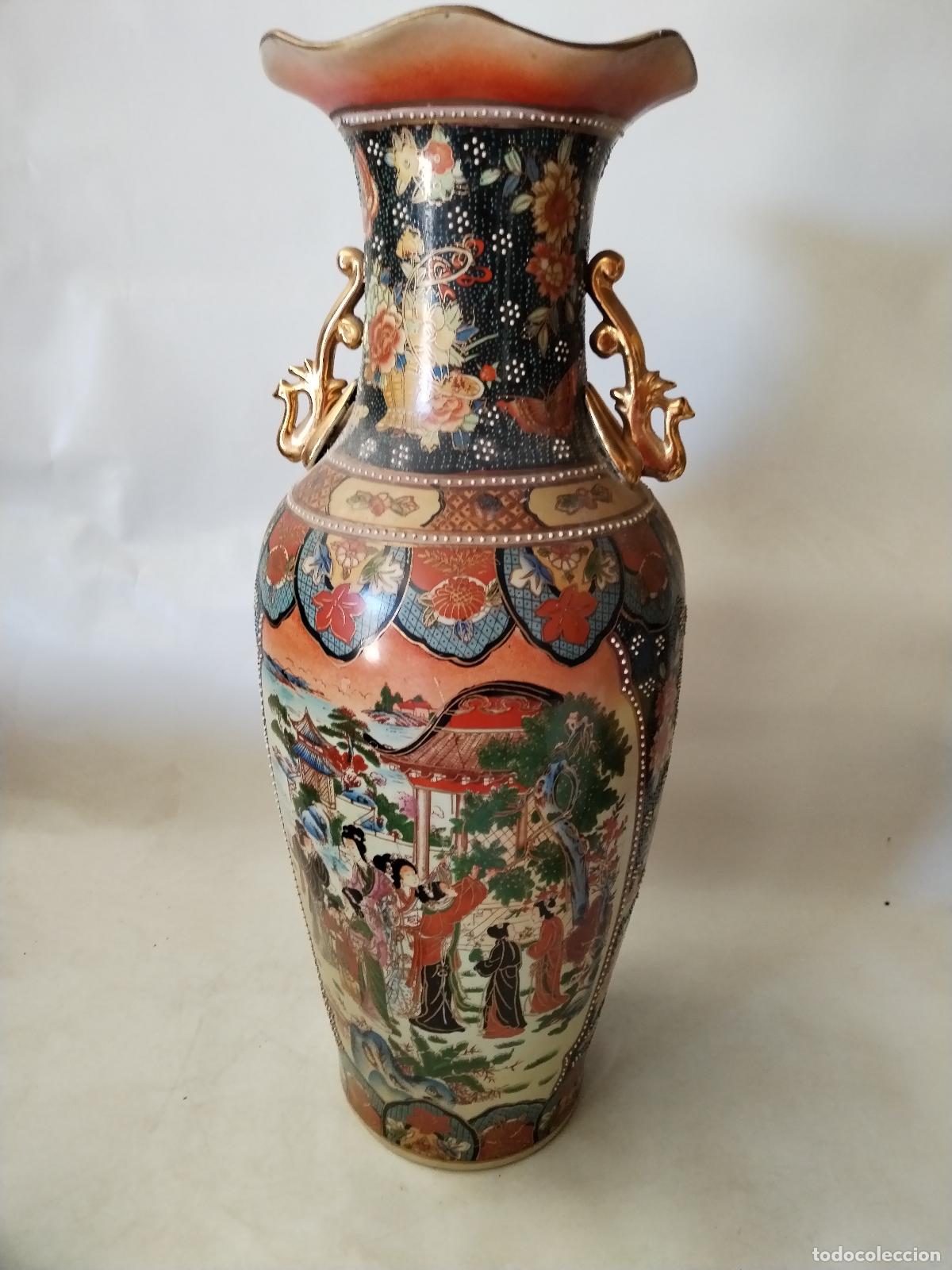 Antig&uuml;edades: jarron chino de ceramica - Foto 4