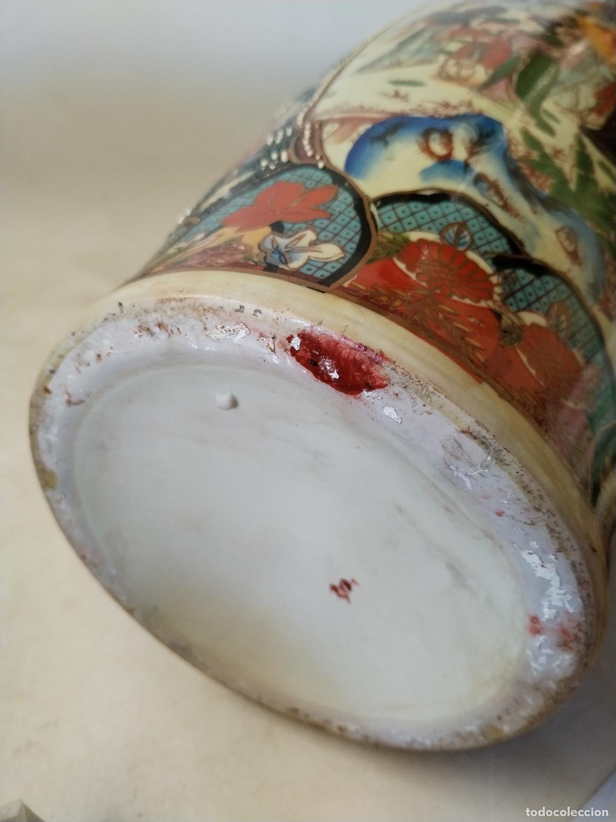 Antig&uuml;edades: jarron chino de ceramica - Foto 5
