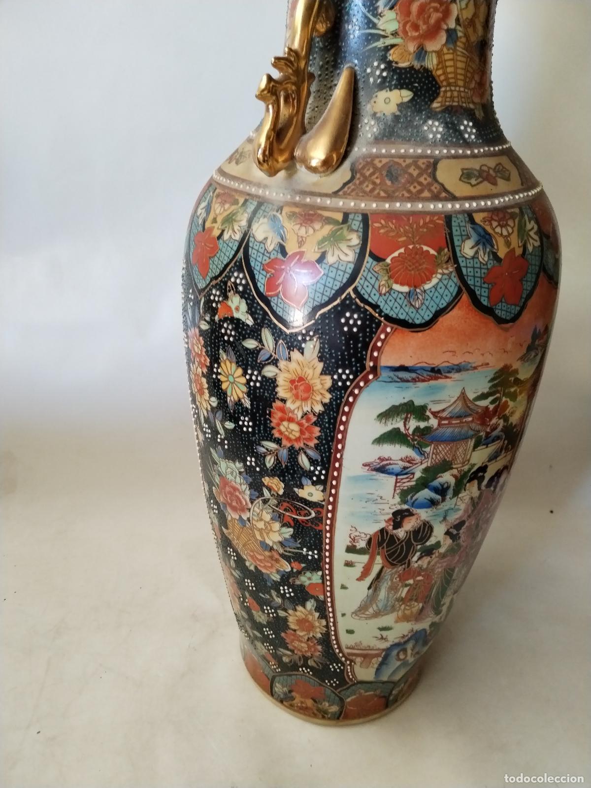 Antig&uuml;edades: jarron chino de ceramica - Foto 6