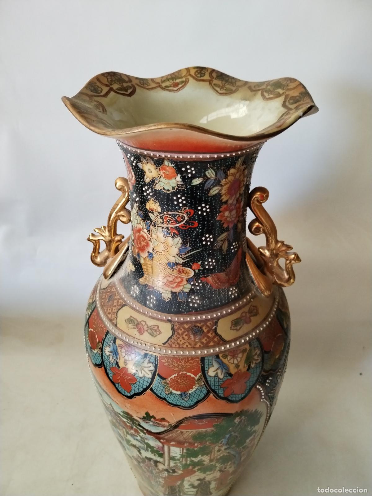 Antig&uuml;edades: jarron chino de ceramica - Foto 7