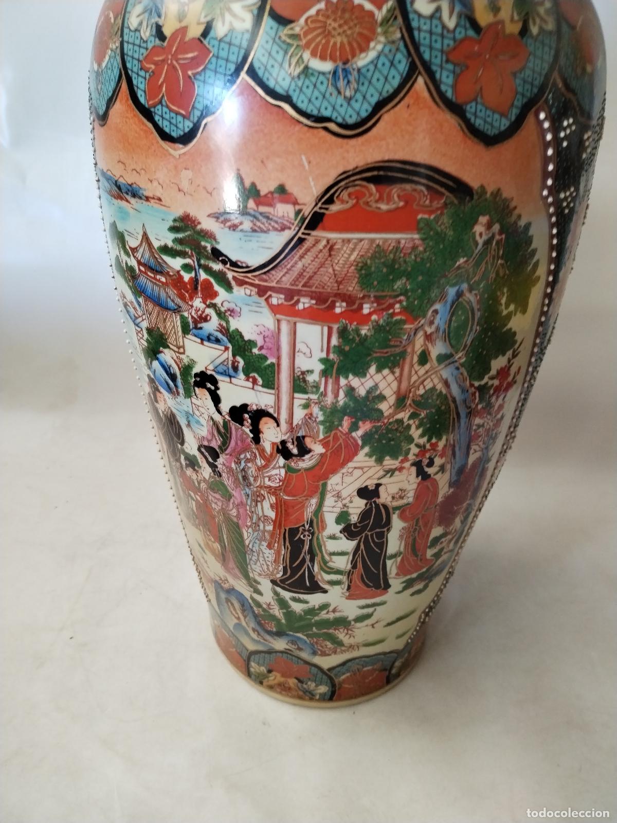 Antig&uuml;edades: jarron chino de ceramica - Foto 8