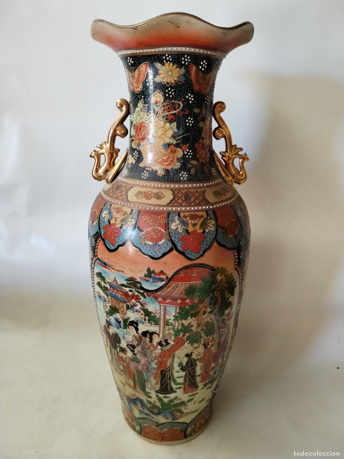 Antig&uuml;edades: jarron chino de ceramica - Foto 9