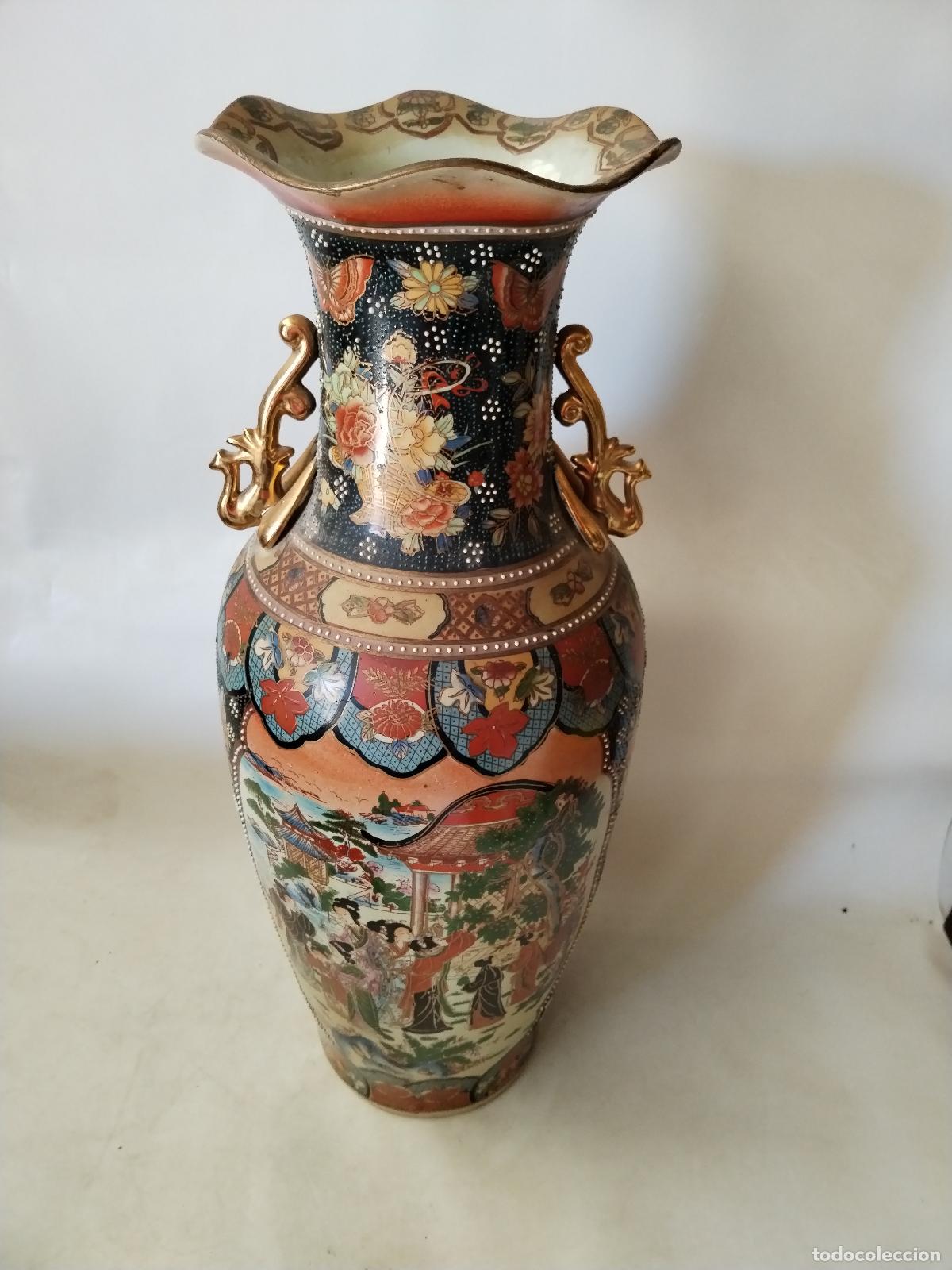 Antig&uuml;edades: jarron chino de ceramica - Foto 12