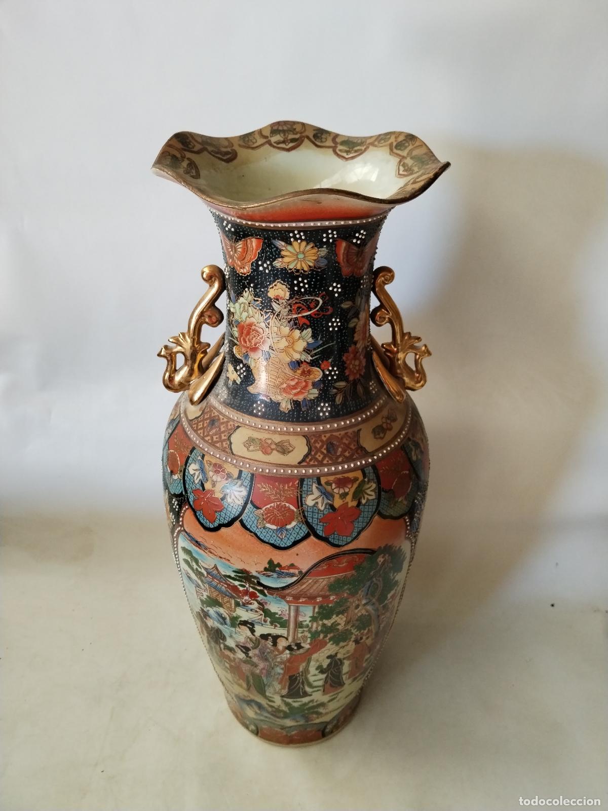 Antig&uuml;edades: jarron chino de ceramica - Foto 13