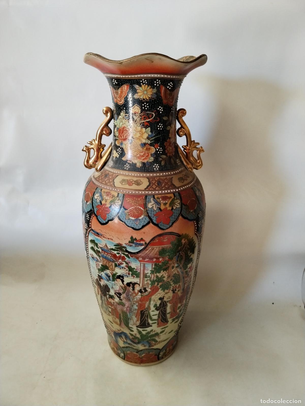 Antig&uuml;edades: jarron chino de ceramica - Foto 14