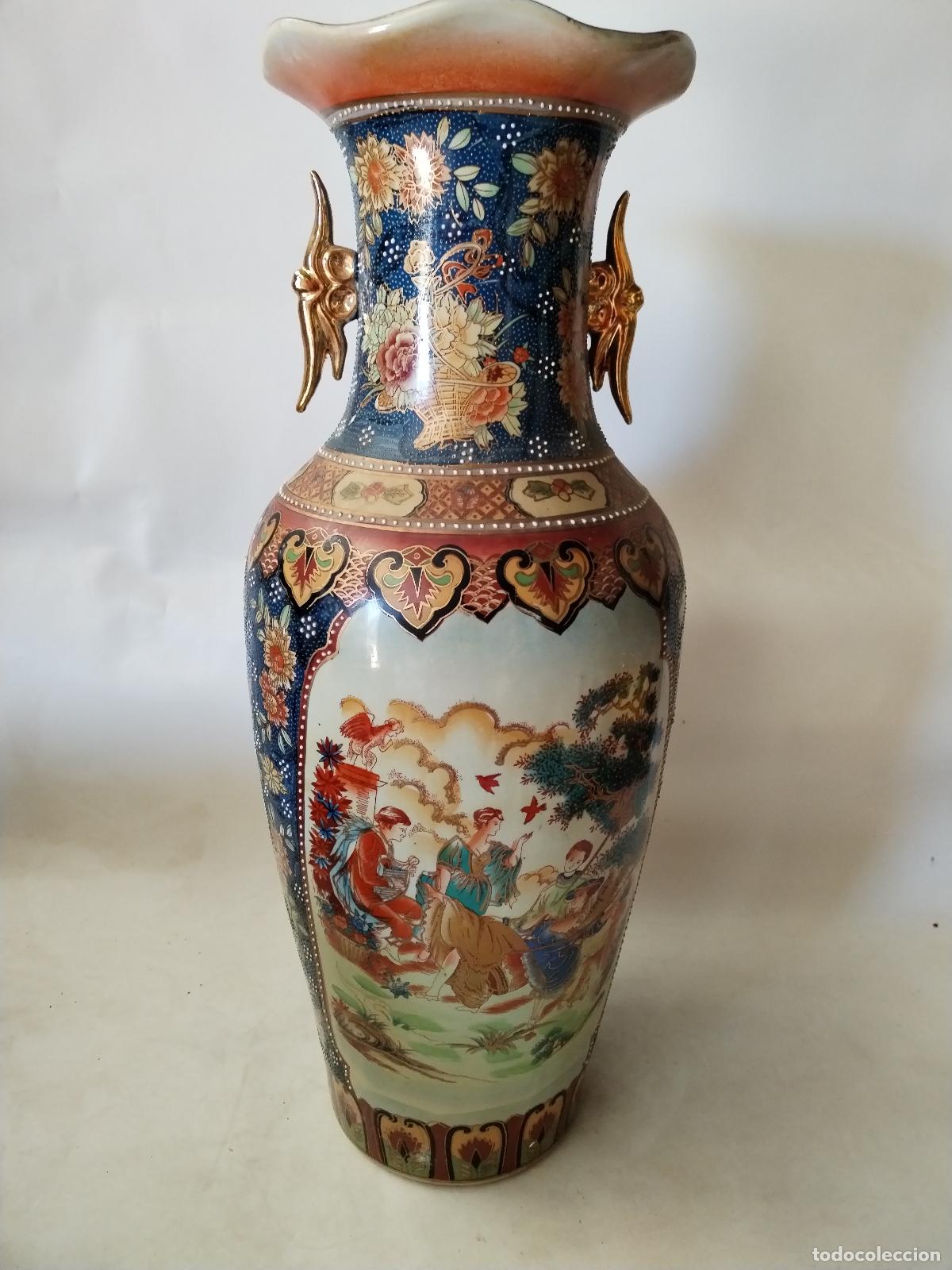 Antig&uuml;edades: jarron chino de ceramica - Foto 3