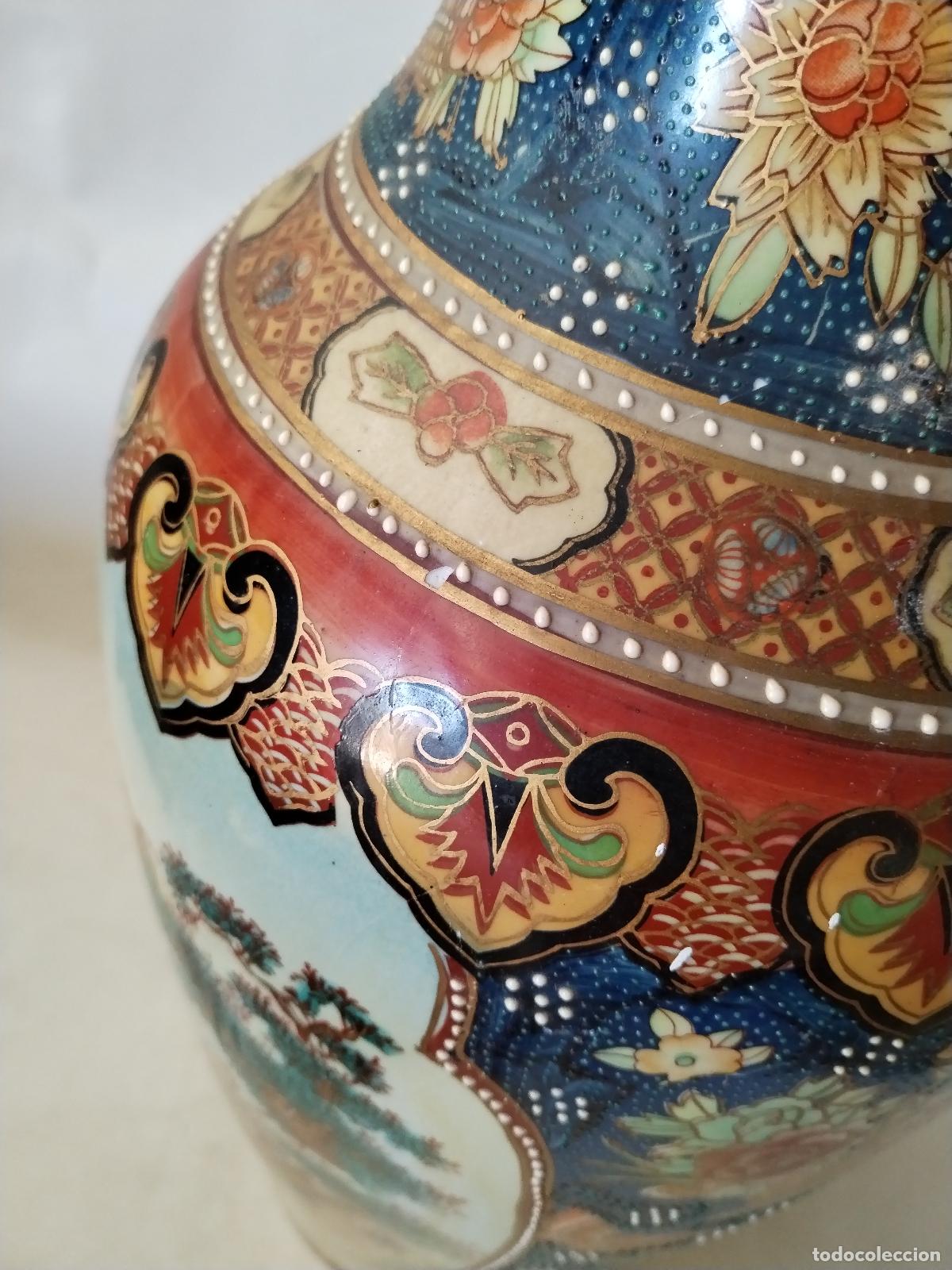 Antig&uuml;edades: jarron chino de ceramica - Foto 5