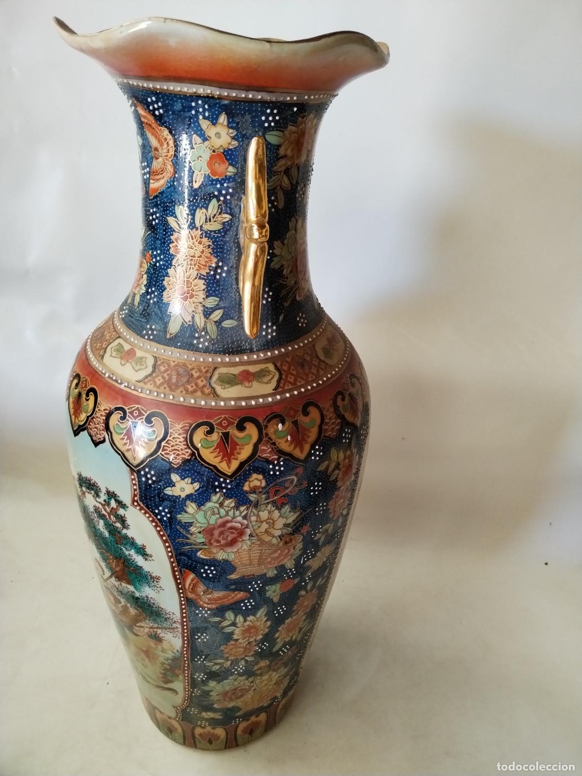 Antig&uuml;edades: jarron chino de ceramica - Foto 6
