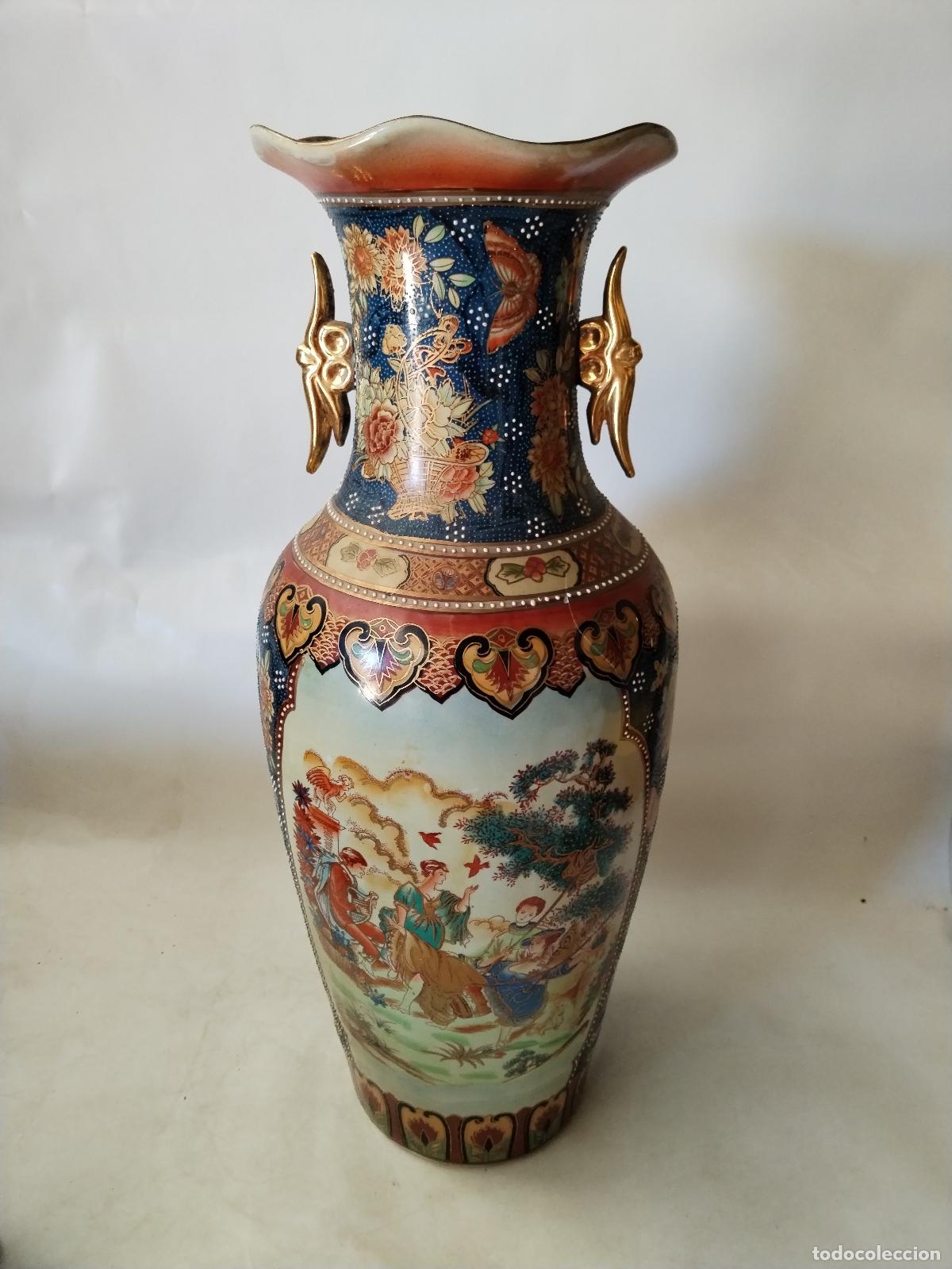 Antig&uuml;edades: jarron chino de ceramica - Foto 7