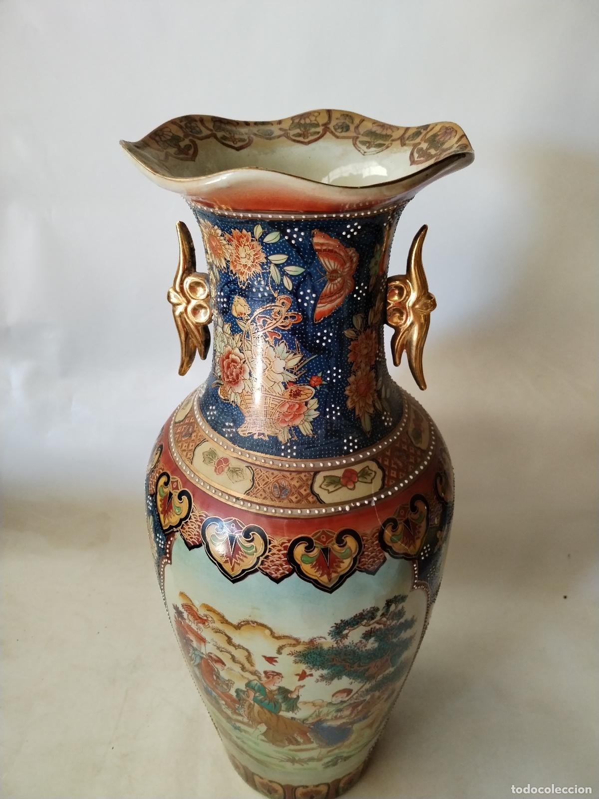 Antig&uuml;edades: jarron chino de ceramica - Foto 8