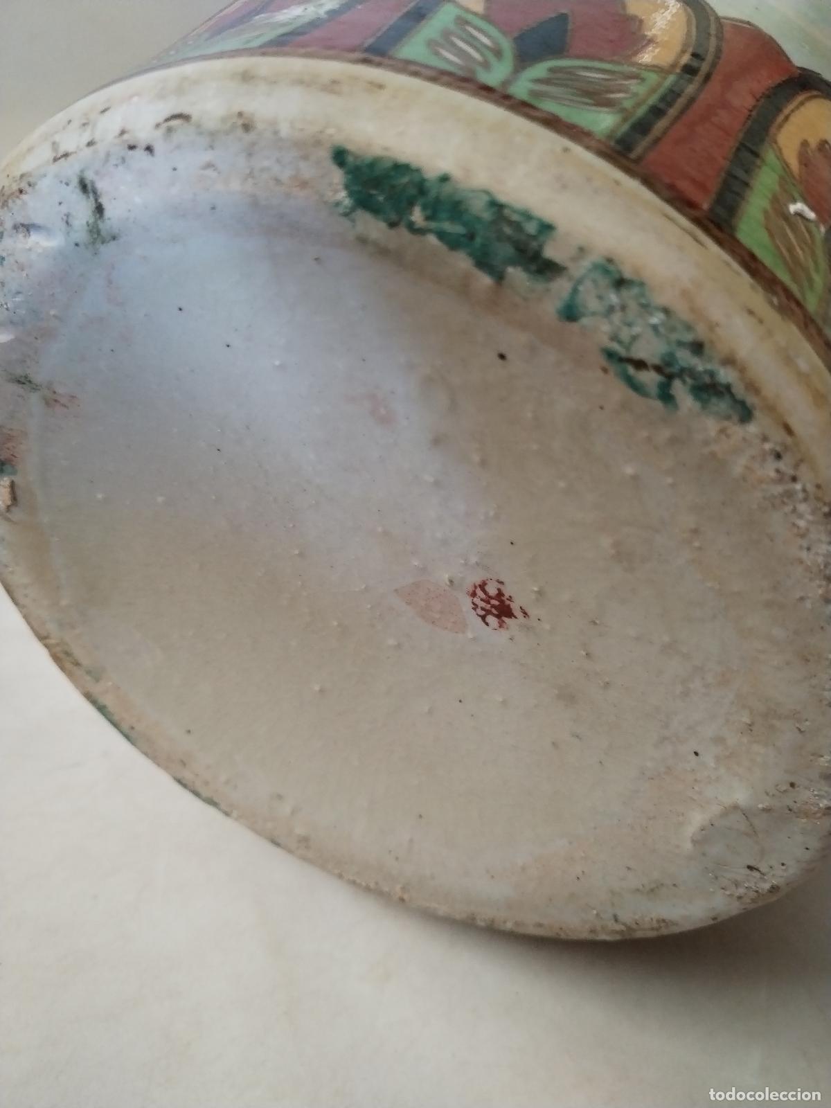 Antig&uuml;edades: jarron chino de ceramica - Foto 9