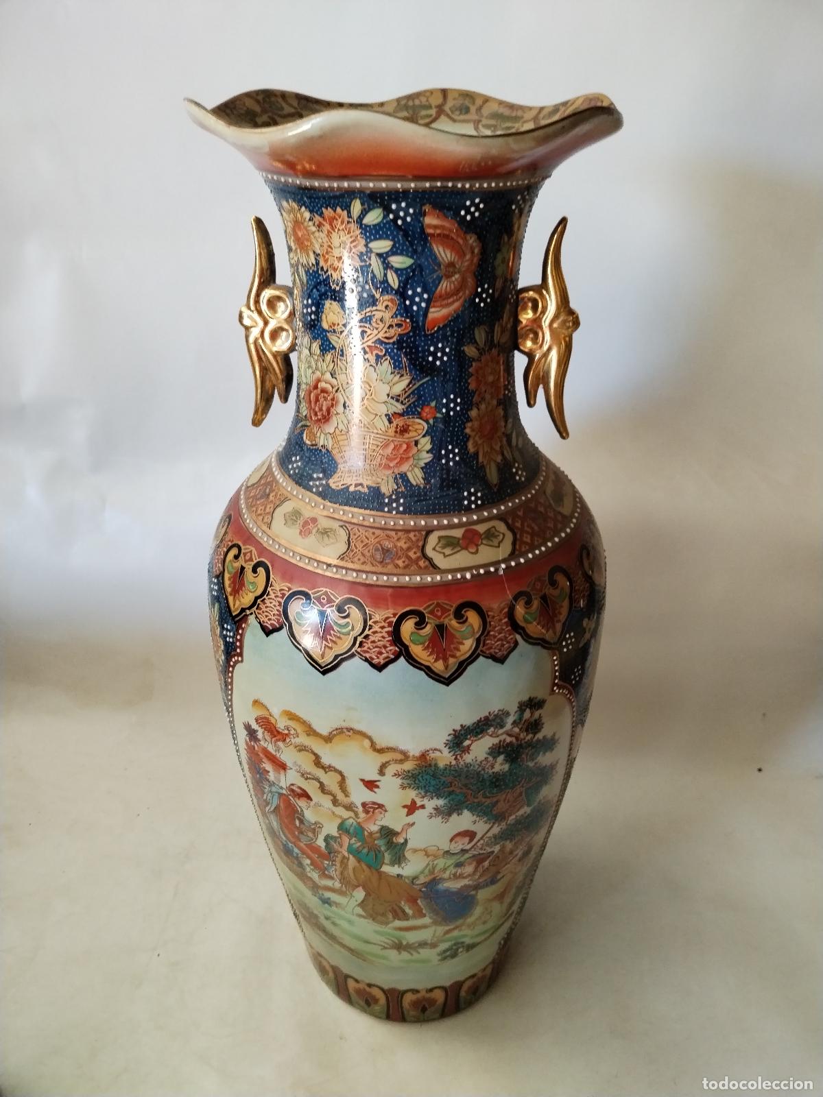 Antig&uuml;edades: jarron chino de ceramica - Foto 12