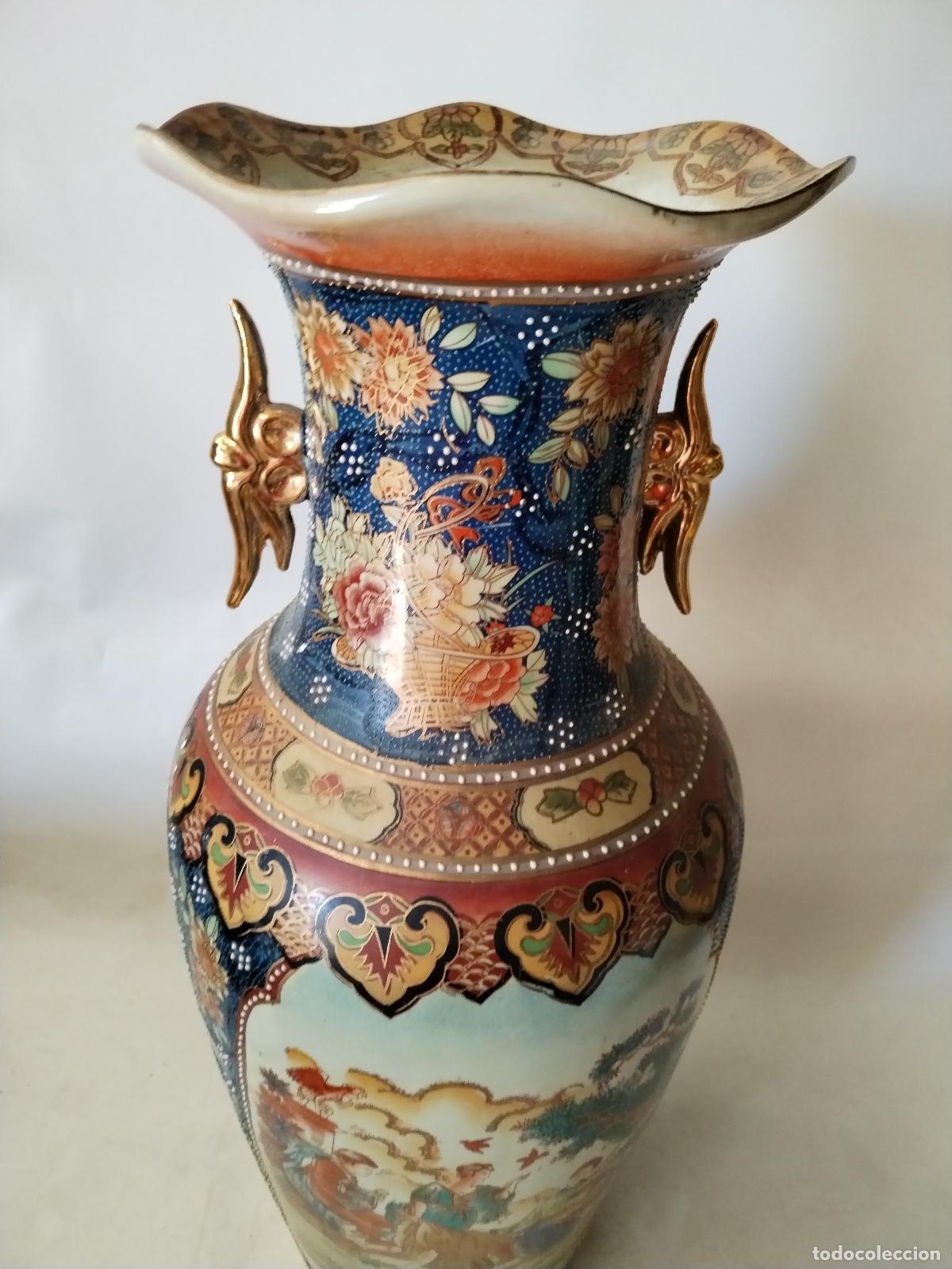 Antig&uuml;edades: jarron chino de ceramica - Foto 13