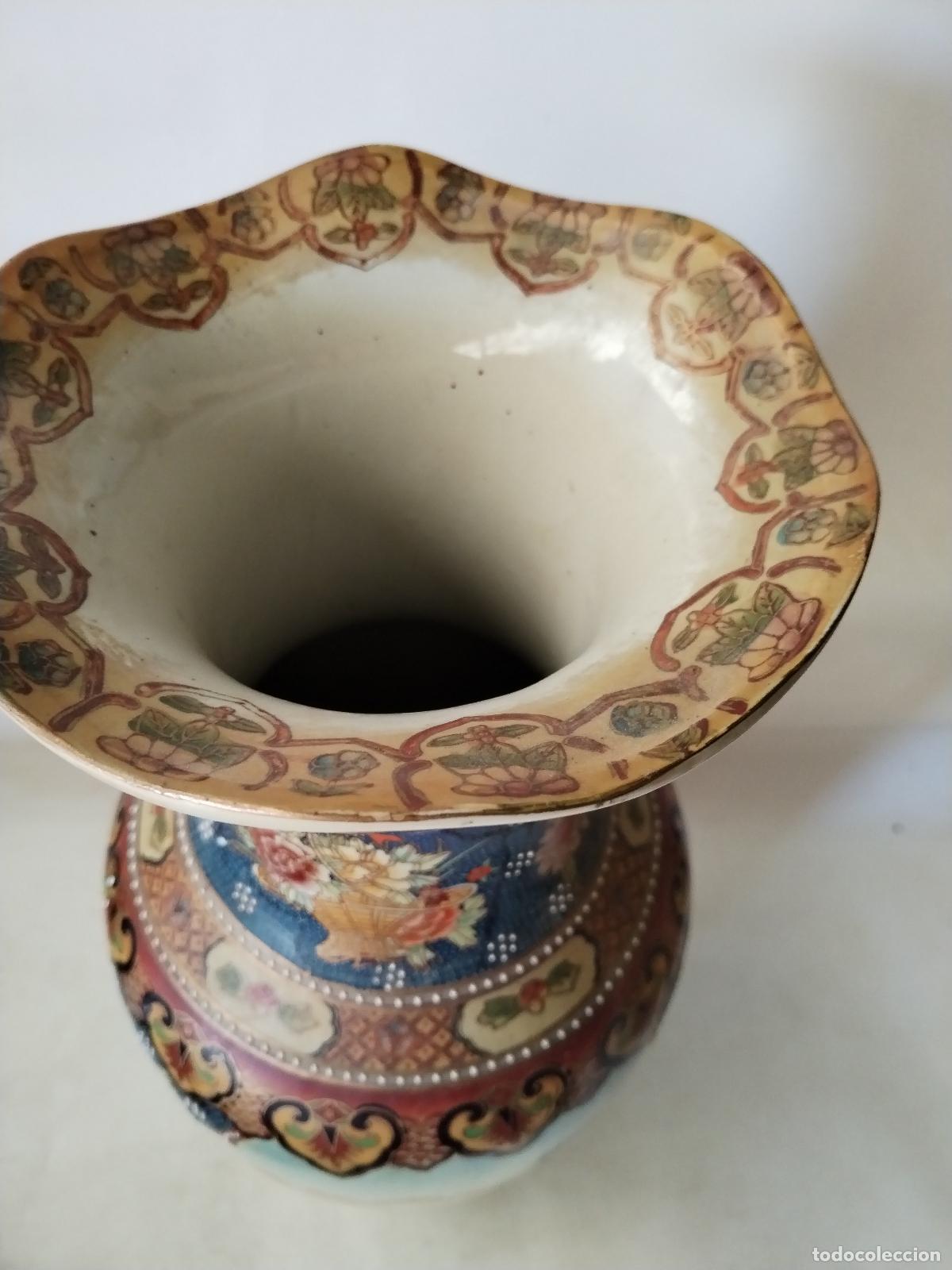 Antig&uuml;edades: jarron chino de ceramica - Foto 17
