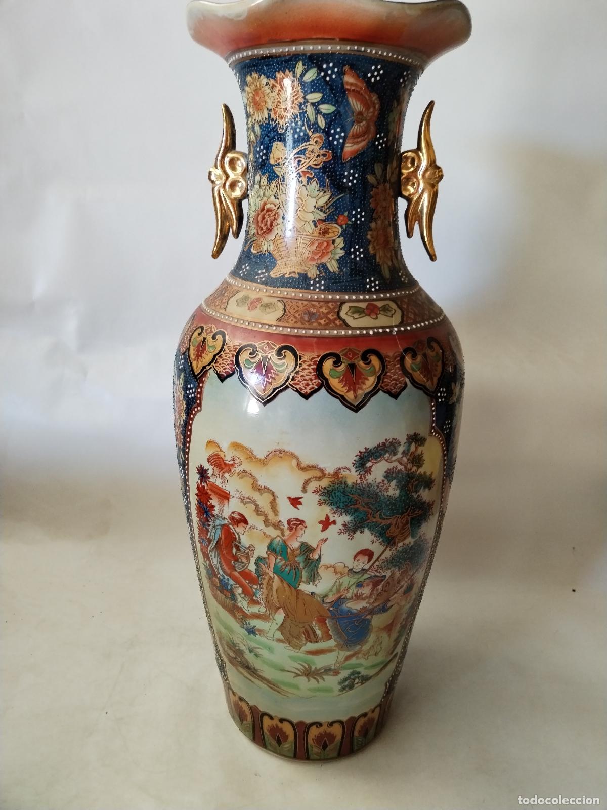 Antig&uuml;edades: jarron chino de ceramica - Foto 1