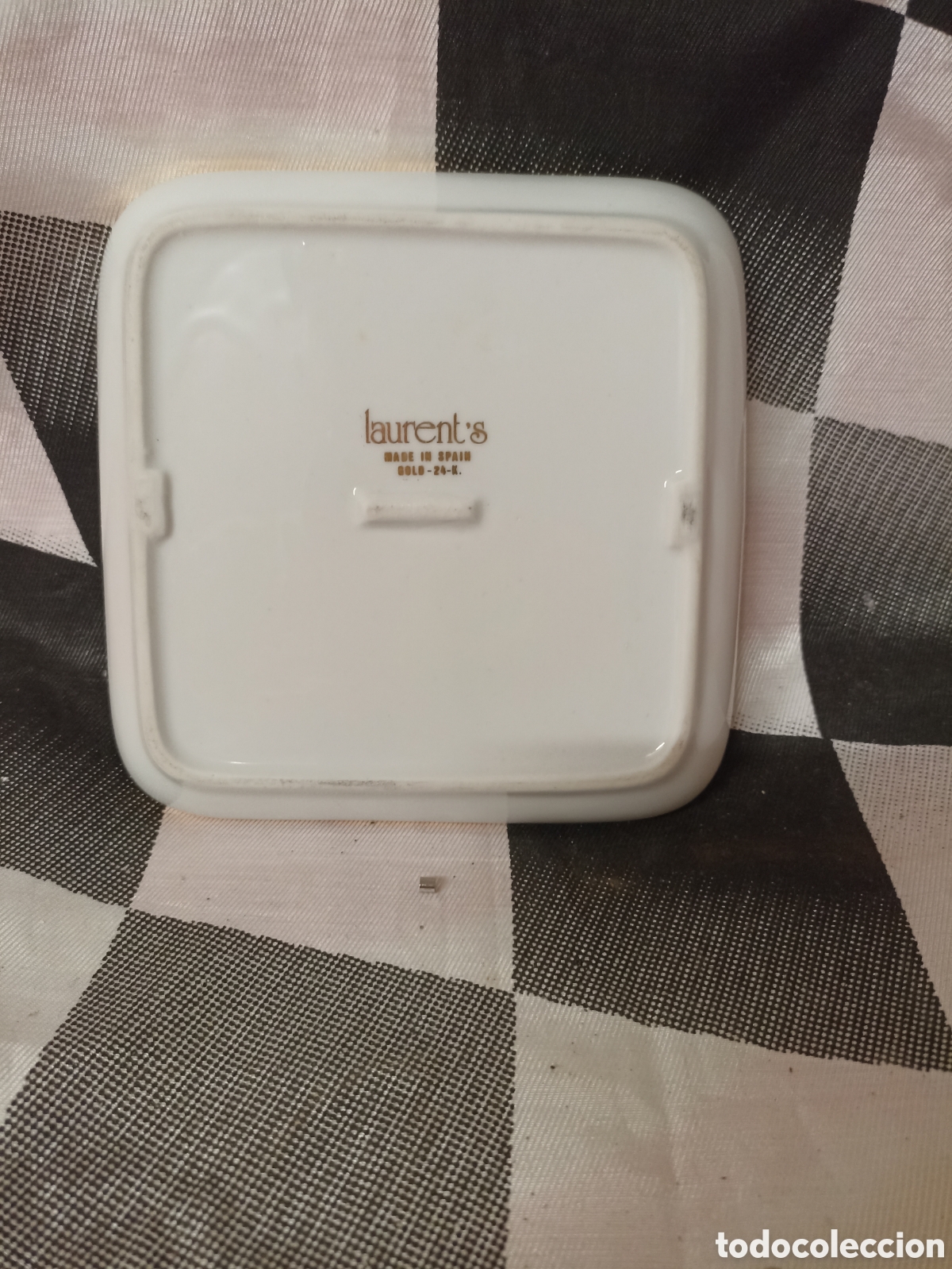 Antig&uuml;edades: Bandeja con bordura de oro de 24K - Foto 2