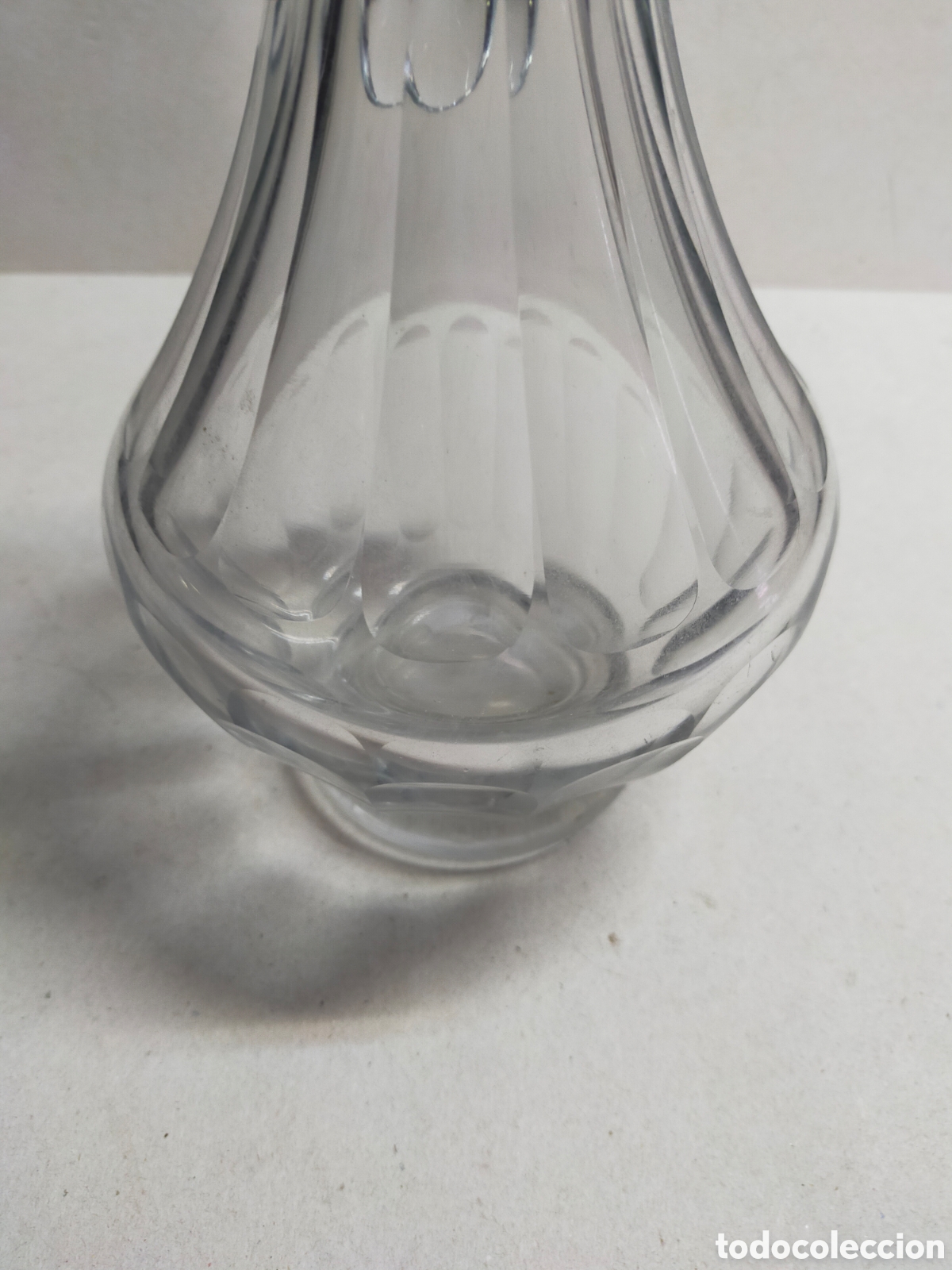 Antig&uuml;edades: JARRA DE CRISTAL. TALLADA CON 1 ASA. - Foto 10