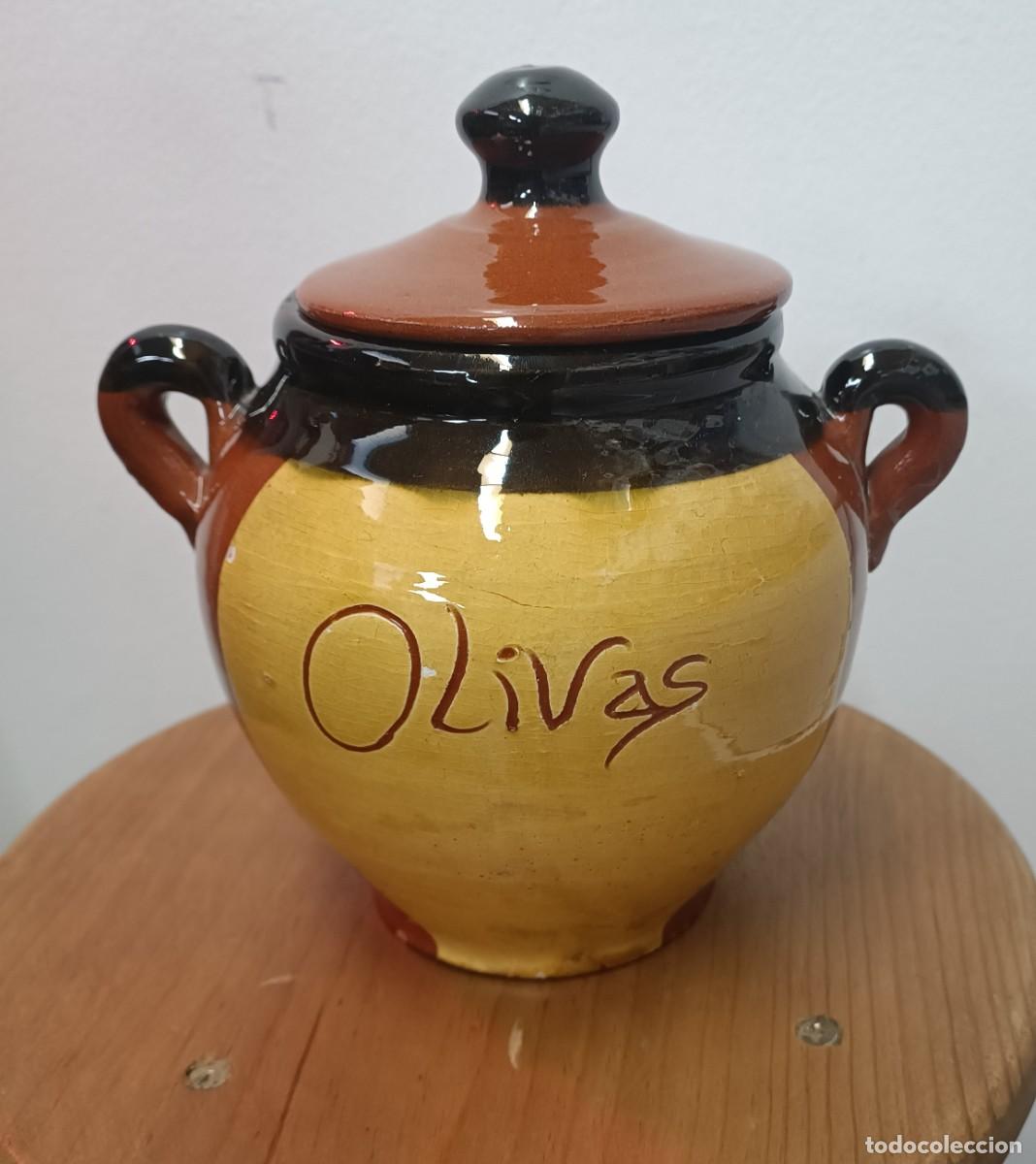 Antig&uuml;edades: Tarro de cer&agrave;mica para olivas - Foto 1
