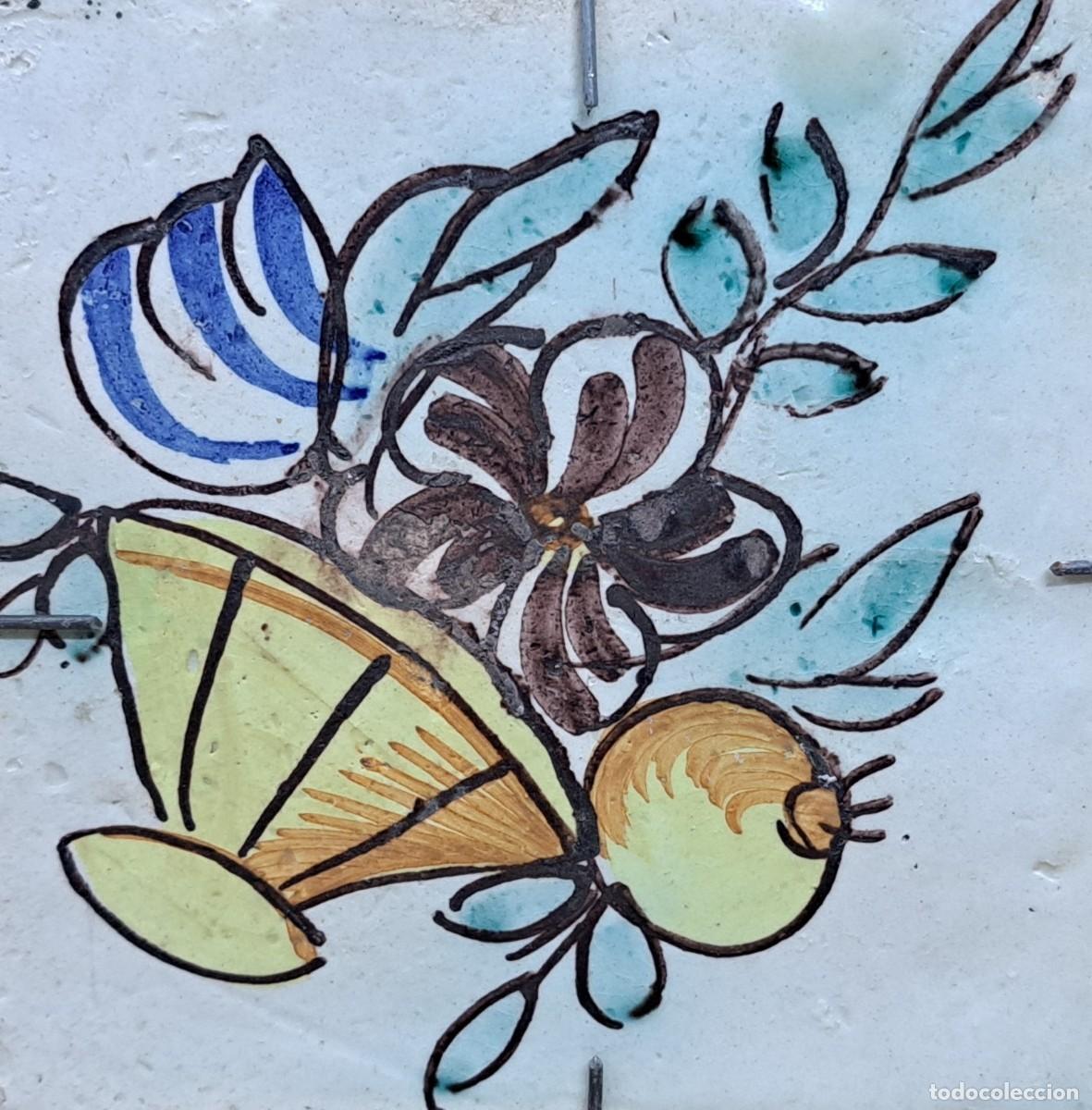 Antig&uuml;edades: Azulejo valenciano, siglo XIX - Foto 2