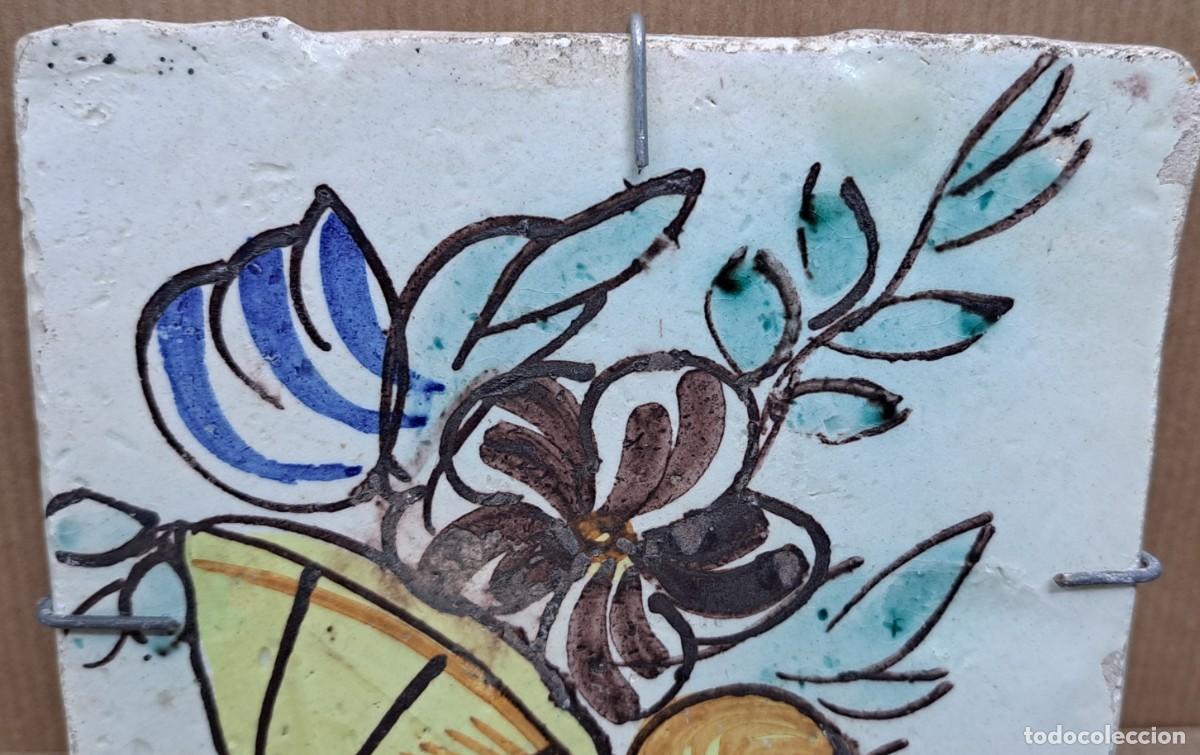 Antig&uuml;edades: Azulejo valenciano, siglo XIX - Foto 3