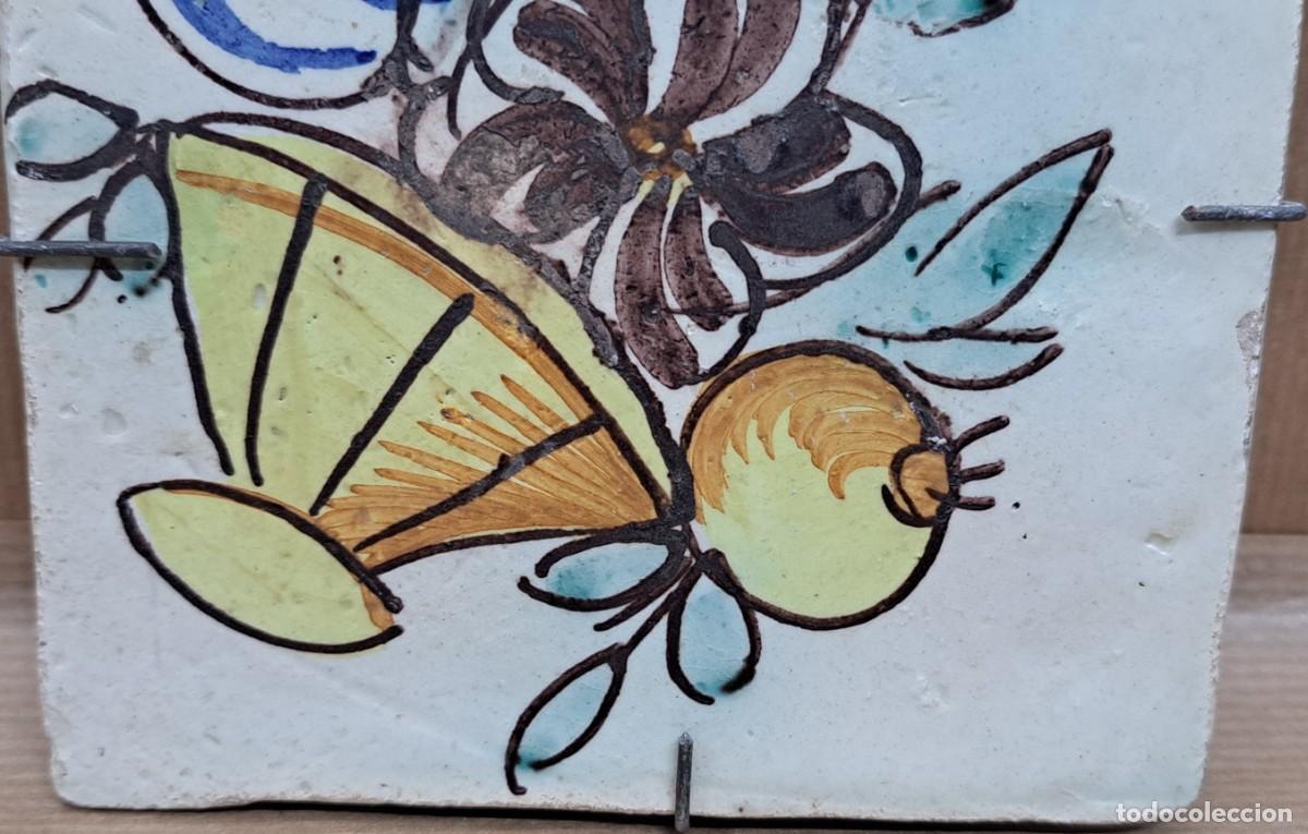 Antig&uuml;edades: Azulejo valenciano, siglo XIX - Foto 4