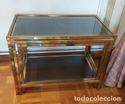 Antig&uuml;edades: CONJUNTO DE TRES MESAS NIDO - Foto 2