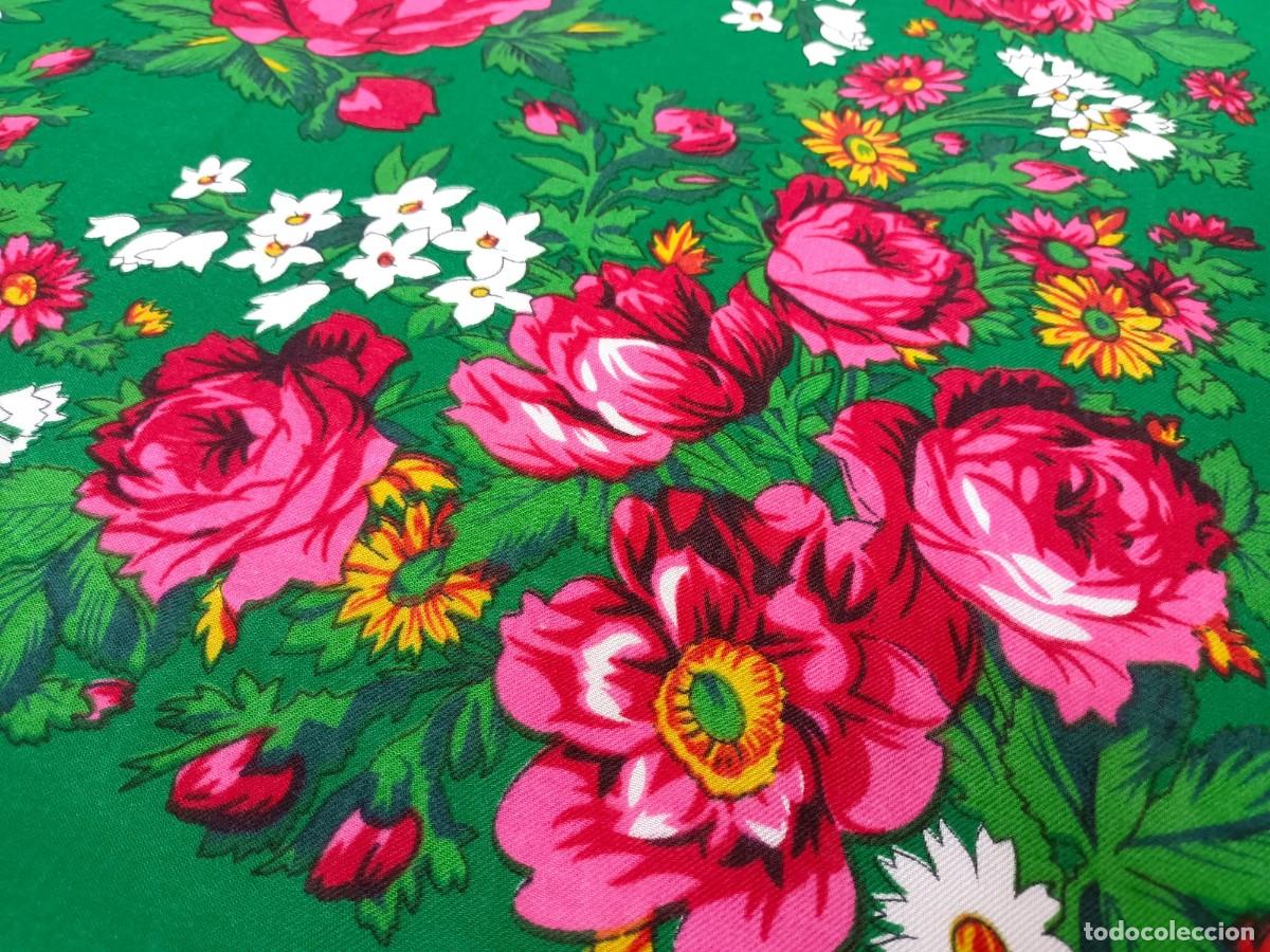 Antig&uuml;edades: Pa&ntilde;uelo verde estampado - Foto 5