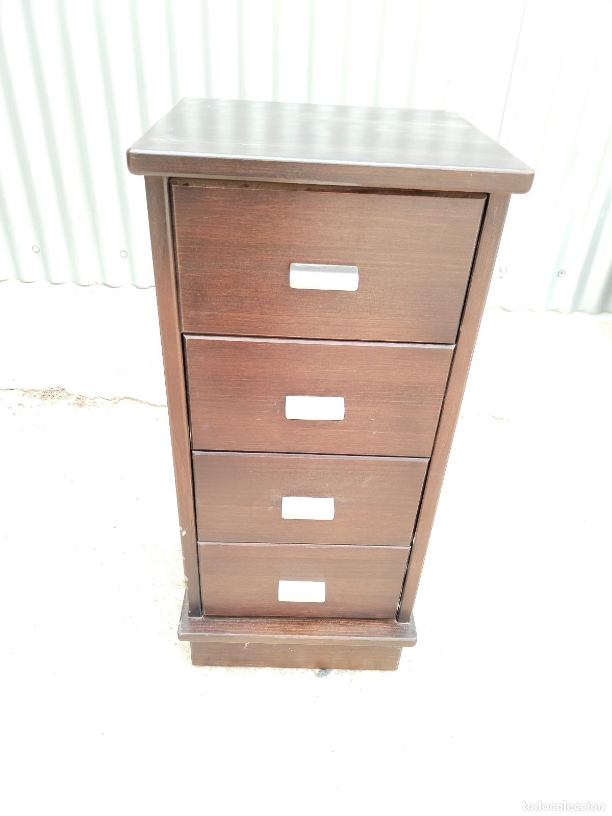Antig&uuml;edades: cajonera comoda de 4 cajones de madera - Foto 1