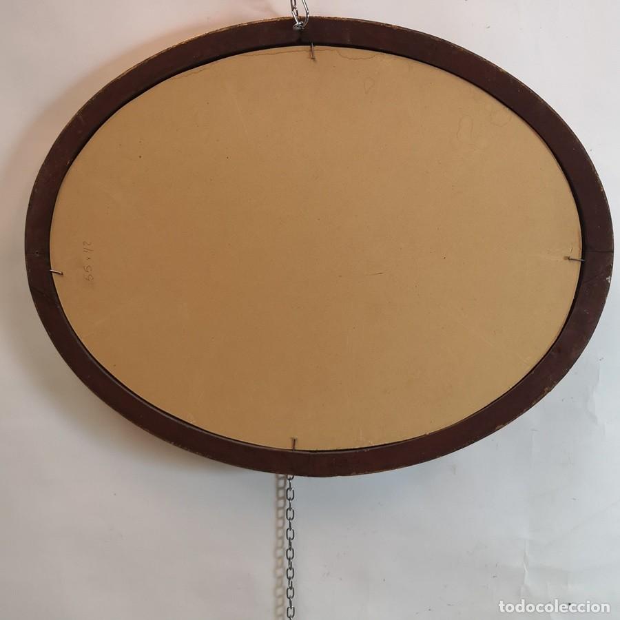 Antig&uuml;edades: Espejo Oval con Pan de Oro - Foto 7