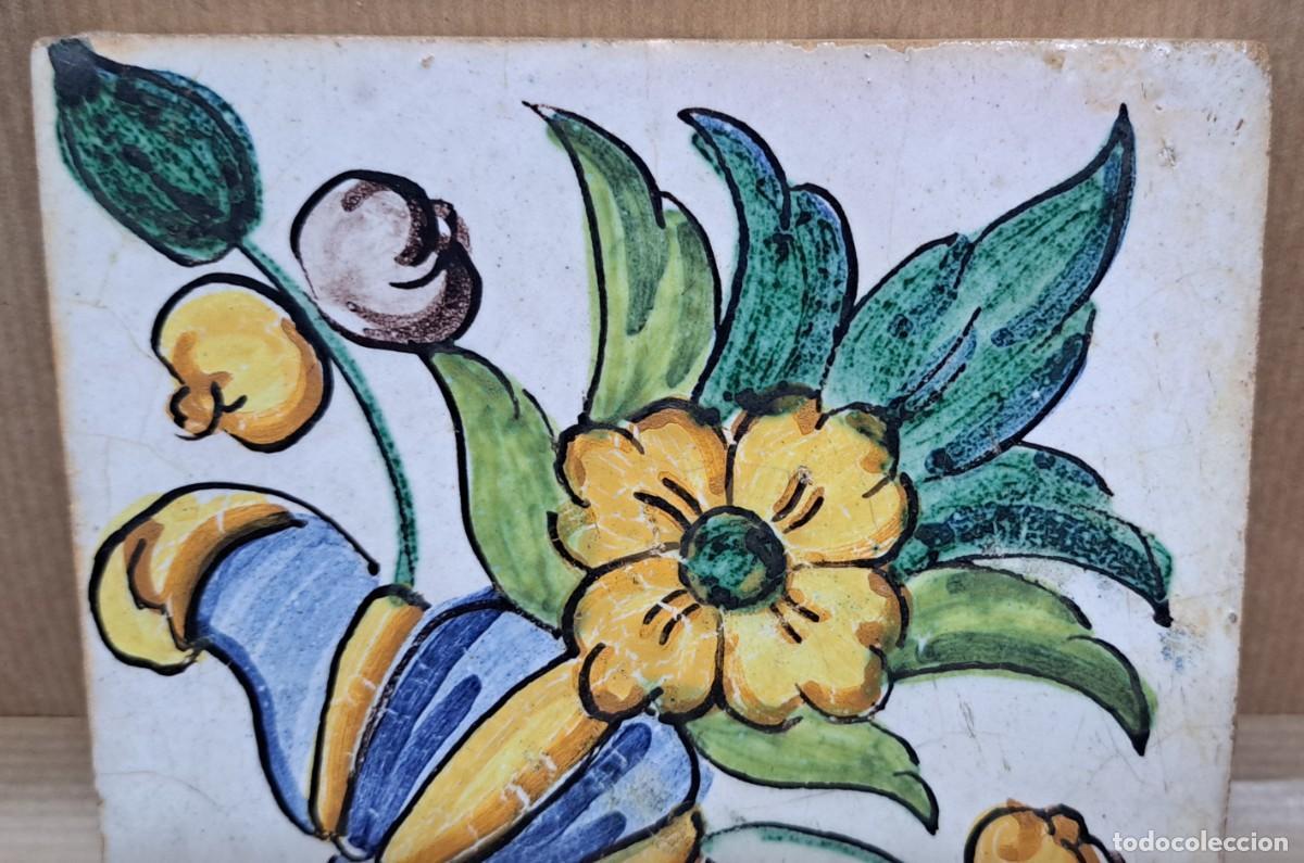 Antig&uuml;edades: Azulejo aragon&eacute;s siglo XIX - Foto 2
