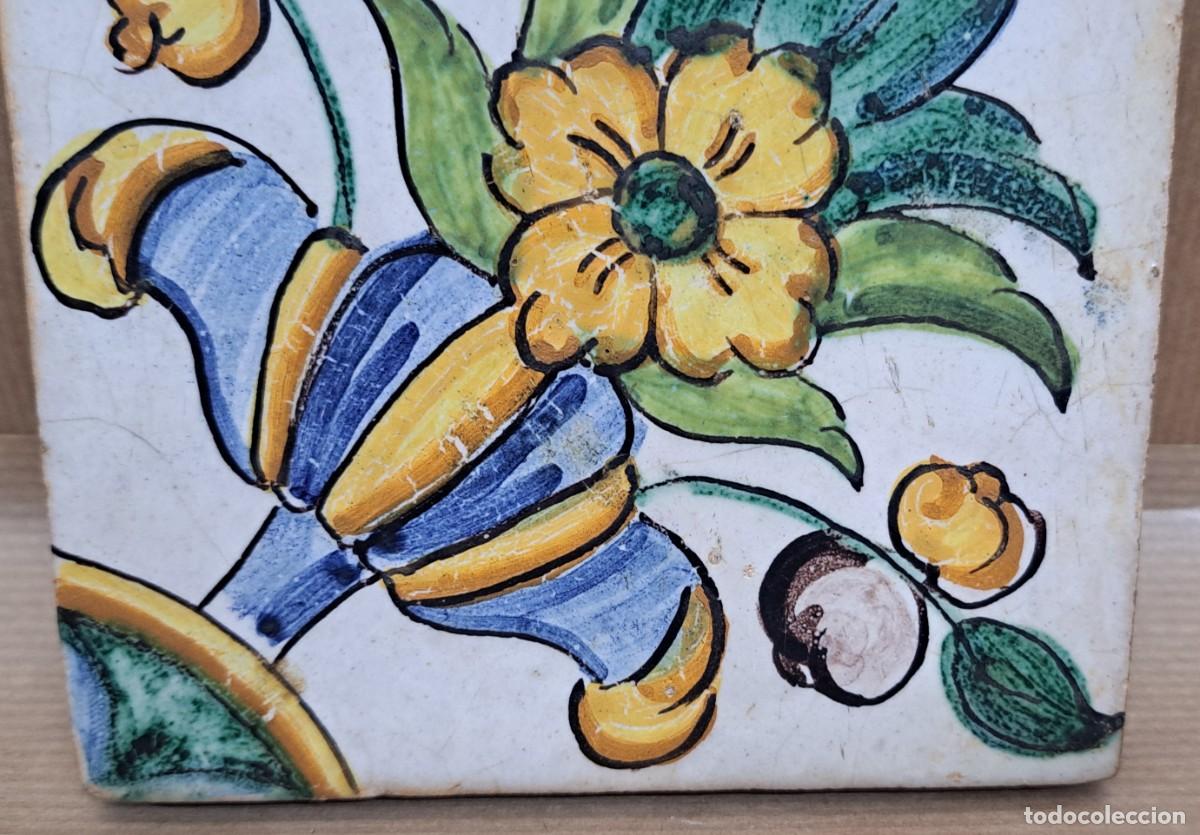 Antig&uuml;edades: Azulejo aragon&eacute;s siglo XIX - Foto 3