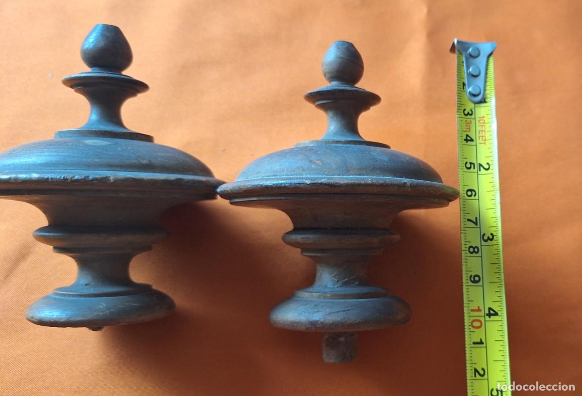 Antig&uuml;edades: Antiguo Copete - Remates de Madera para Mueble - Foto 28
