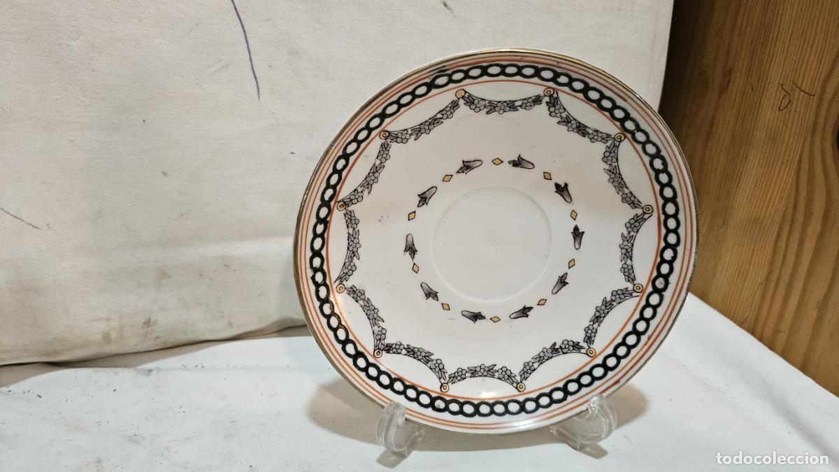 Antig&uuml;edades: peque&ntilde;o plato de ceramica - Foto 1