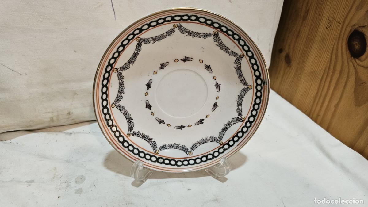 Antig&uuml;edades: peque&ntilde;o plato de ceramica - Foto 4