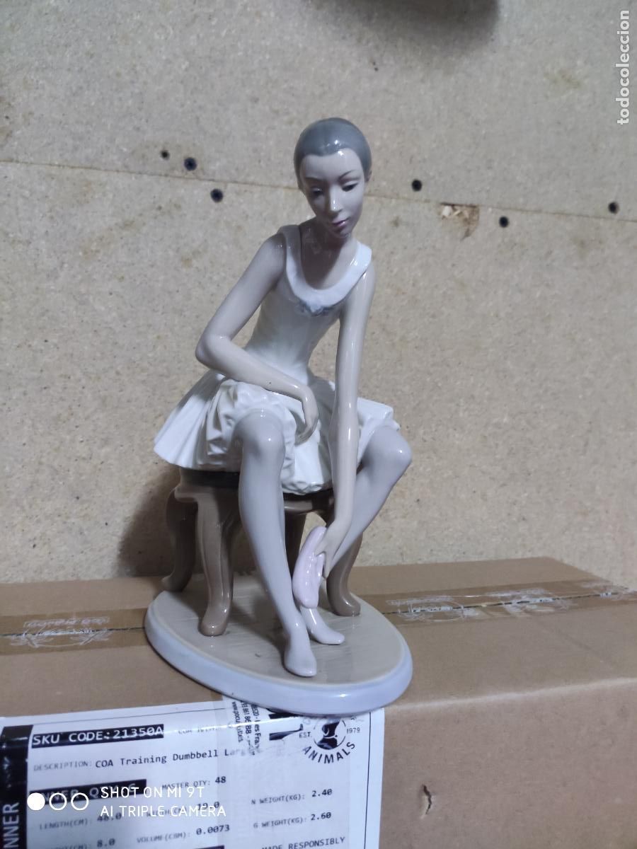 Antig&uuml;edades: nao lladro bailarina sentada - Foto 1