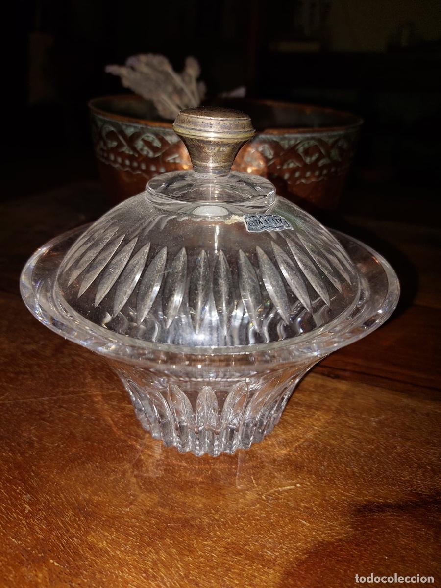 Antig&uuml;edades: BOMBONERA DE CRISTAL TALLADO - Foto 2