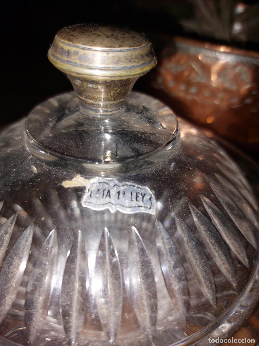Antig&uuml;edades: BOMBONERA DE CRISTAL TALLADO - Foto 3