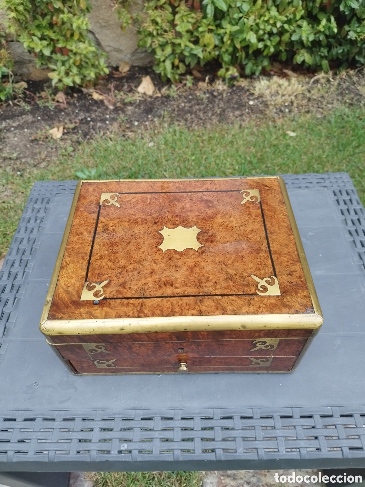 Antig&uuml;edades: Caja escritorio o viaje - Foto 5